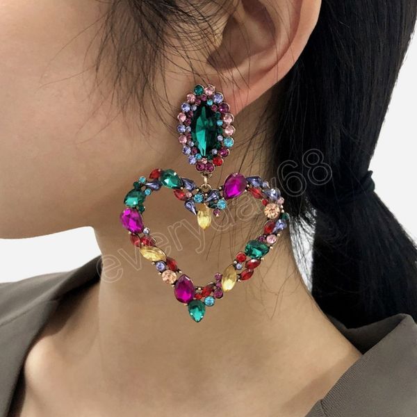 exaggerated love heart fashion dangle earrings luxury sweet temperament fashion earings female jewelry, Silver
exaggerated love heart fashion dangle earrings luxury sweet temperament fashion earings female jewelry, Silver