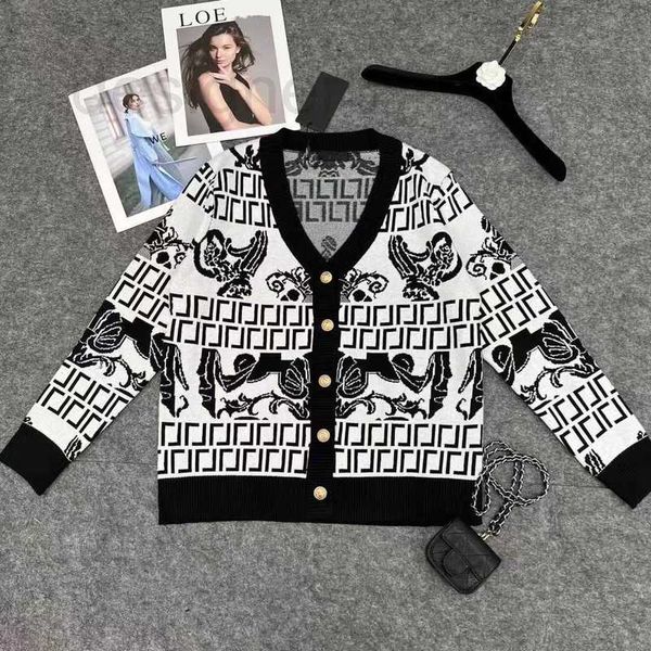 women's knits & tees designer jacquard cardigan fashion black white f letter v neck long sleeve pullover and 99yj
women's knits & tees designer jacquard cardigan fashion black white f letter v neck long sleeve pullover and 99yj