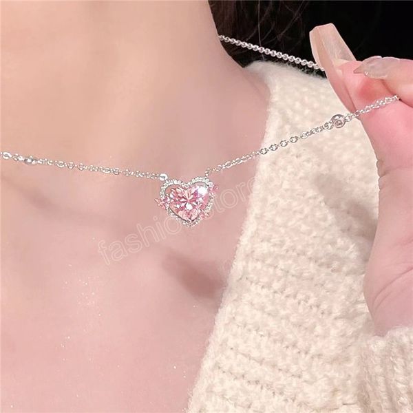 y2k accessories fashion peach heart water drop pendant necklace pink crystal egirl sweet cool clavicle chain aesthetic jewelry, Silver
y2k accessories fashion peach heart water drop pendant necklace pink crystal egirl sweet cool clavicle chain aesthetic jewelry, Silver