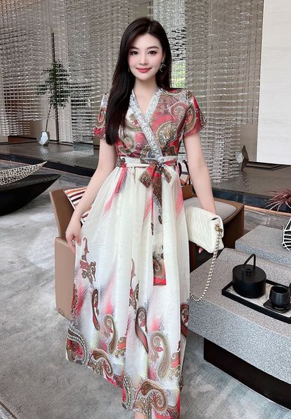 long dress spring/summer fashion v-neck new short sleeve hand collar crafted sequin slim fit medium long dress women, Black;gray
long dress spring/summer fashion v-neck new short sleeve hand collar crafted sequin slim fit medium long dress women, Black;gray