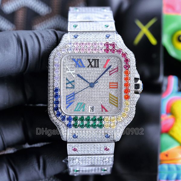 hip-hop wind mens watches moissanite colorful diamonds wristwatch wristwatches automatic movement watchs wather proof 40mm 904l stainless st, Slivery;brown
hip-hop wind mens watches moissanite colorful diamonds wristwatch wristwatches automatic movement watchs wather proof 40mm 904l stainless st, Slivery;brown