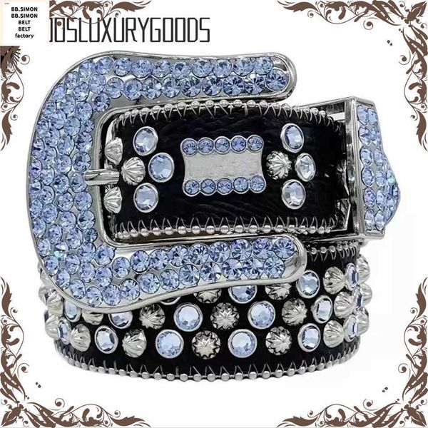 

2023 Designer Bb Belt Simon Belts for Men Women Shiny diamond belt Black on Black Blue white multicolour1234588882
