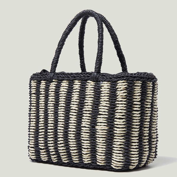 spring and summer new net red large capacity striped straw woven bag leisure simple handbag minority tot women's bag 230406
spring and summer new net red large capacity striped straw woven bag leisure simple handbag minority tot women's bag 230406