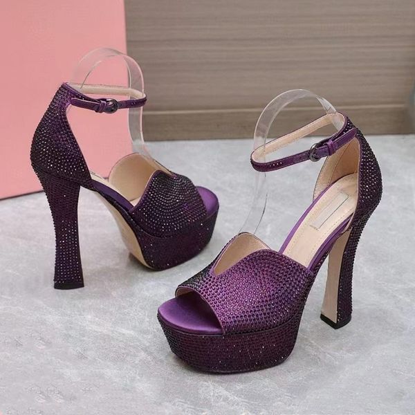 rhinestone sandals luxury designers womens platform heel dress shoes classic triangle buckle embellished ankle strap pumps 14cm high heeled, Black
rhinestone sandals luxury designers womens platform heel dress shoes classic triangle buckle embellished ankle strap pumps 14cm high heeled, Black