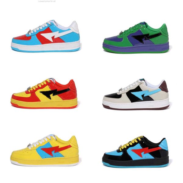 designer bapesta sk8 shoes men women platform trainers original camo stars white green red black yellow sneakers size 36-45
designer bapesta sk8 shoes men women platform trainers original camo stars white green red black yellow sneakers size 36-45