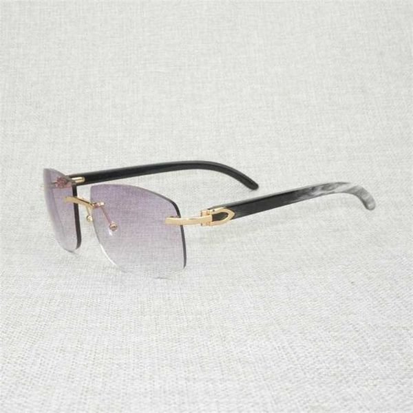 luxury and fashionable high-quality sunglasses vintage black white buffalo horn oversize men natural wood shades rimless eyewear for driving, White;black
luxury and fashionable high-quality sunglasses vintage black white buffalo horn oversize men natural wood shades rimless eyewear for driving, White;black