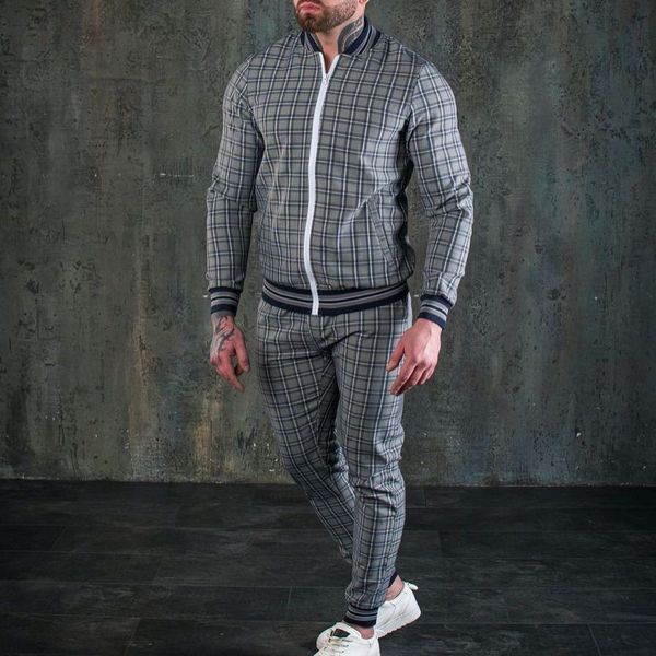 men's tracksuits gentleman plain pattern men's track set casual zipper jacket sportswear 3d printing fashion 2 pieces men's w, Gray
men's tracksuits gentleman plain pattern men's track set casual zipper jacket sportswear 3d printing fashion 2 pieces men's w, Gray