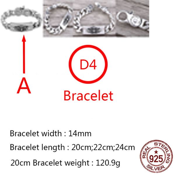 d4 s925 sterling silver bracelet trend smooth cross flower letter personalized punk hip hop jewelry style gift for lovers, Golden;silver
d4 s925 sterling silver bracelet trend smooth cross flower letter personalized punk hip hop jewelry style gift for lovers, Golden;silver
