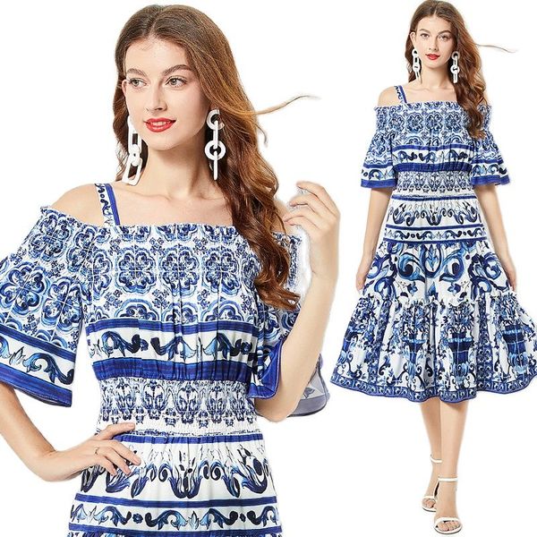 vintage printed off shoulder swing dress knee length 2023 summer women chic slash neck suspended resort casual dress a line designer ladies, Black;gray
vintage printed off shoulder swing dress knee length 2023 summer women chic slash neck suspended resort casual dress a line designer ladies, Black;gray