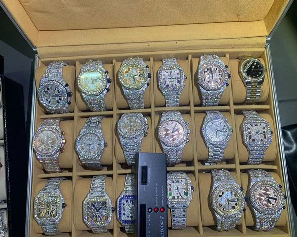 luxury mens watch for men movement watches designer watches moissanite vvs diamond man watch montre luxe iced out automatic watch women orol, Slivery;brown
luxury mens watch for men movement watches designer watches moissanite vvs diamond man watch montre luxe iced out automatic watch women orol, Slivery;brown