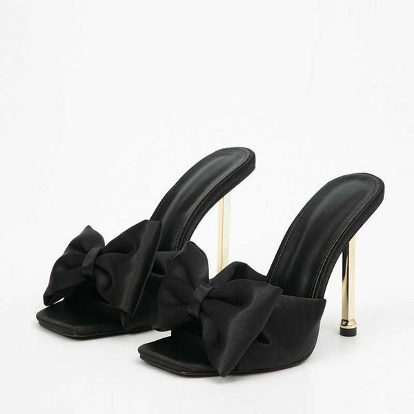 nxy slippers fashion party metal high heels slippers female silk butterfly knot designer gladiator sandals open toe summer women shoes pumps, Black
nxy slippers fashion party metal high heels slippers female silk butterfly knot designer gladiator sandals open toe summer women shoes pumps, Black