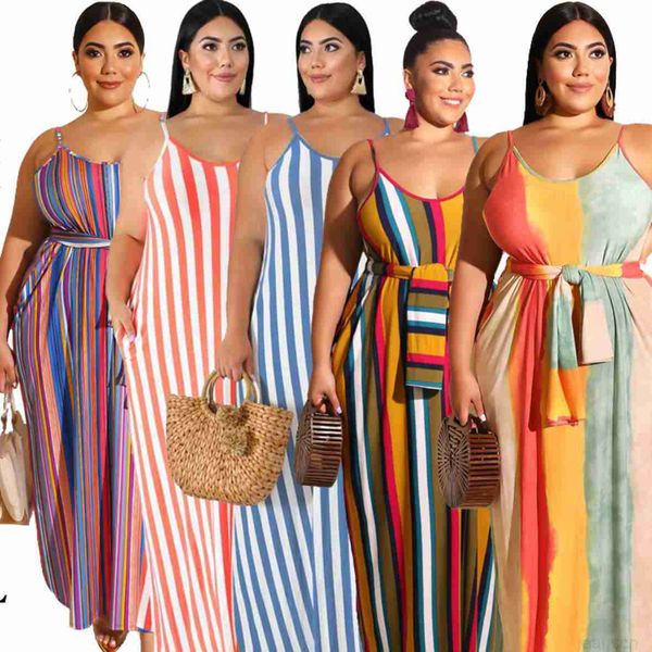 designer fashion women plus-size dresses large women's dress with loose stripe and belt, Black
designer fashion women plus-size dresses large women's dress with loose stripe and belt, Black
