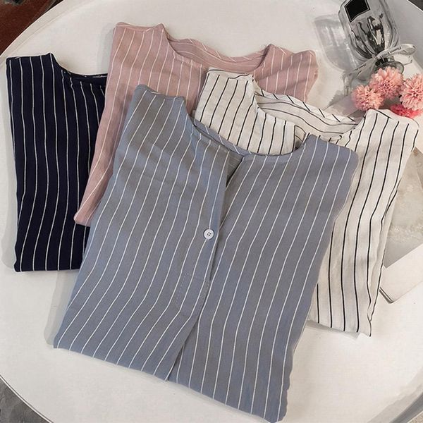 women's blouses shirts fashion shirt o neck breathable summer round loose blouse 230404, White
women's blouses shirts fashion shirt o neck breathable summer round loose blouse 230404, White