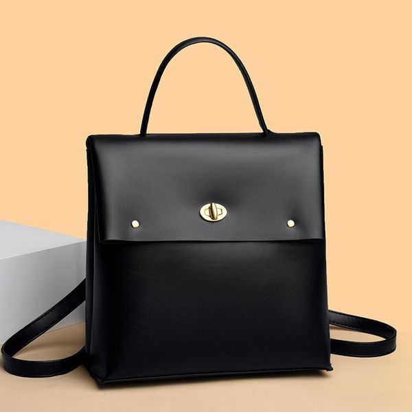 Womens shoulder bag 4 colors street trend color matching leather backpack elegant atmosphere buckle handbag this year's popular anti-theft leisure backpacks, Khaki
Womens shoulder bag 4 colors street trend color matching leather backpack elegant atmosphere buckle handbag this year's popular anti-theft leisure backpacks, Khaki
