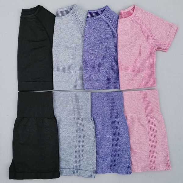 women's tracksuits vital seamless gym set workout clothes women short sleeve crop fitness shorts sports wear clothing 2pcs yoga sport, Gray
women's tracksuits vital seamless gym set workout clothes women short sleeve crop fitness shorts sports wear clothing 2pcs yoga sport, Gray