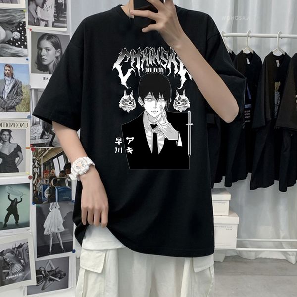 men's t-shirts japanese anime chainsaw man t shirt men cartoon pochita t-shirt makima harajuku graphic tees clothing tshirt male 23040, White;black
men's t-shirts japanese anime chainsaw man t shirt men cartoon pochita t-shirt makima harajuku graphic tees clothing tshirt male 23040, White;black