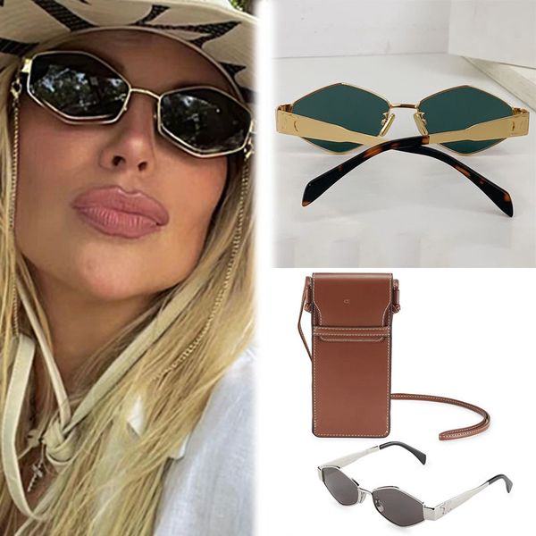 Arc de Triomphe Rectangle Frame Sunglasses Luxury Mens and Womens CL40236 Metal Frame Mirror Legs with Pattern Logo Green Lens Driving Beach Party Sexy Women
Arc de Triomphe Rectangle Frame Sunglasses Luxury Mens and Womens CL40236 Metal Frame Mirror Legs with Pattern Logo Green Lens Driving Beach Party Sexy Women