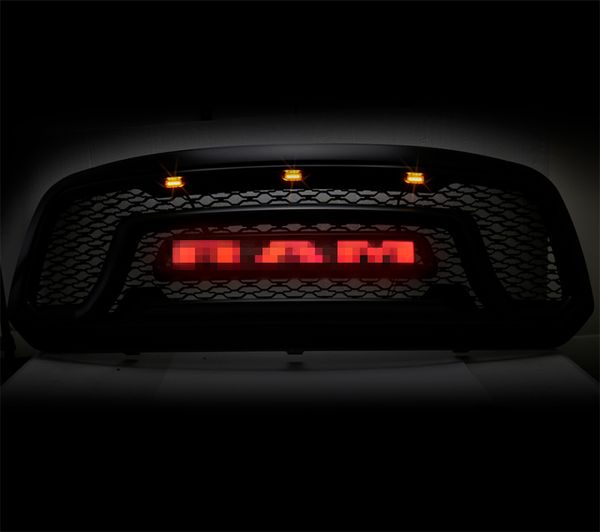 suitable for pickup dodge ram 1500 2013-2018 honeycomb mesh grille dodge ram grille with red and white led lights
suitable for pickup dodge ram 1500 2013-2018 honeycomb mesh grille dodge ram grille with red and white led lights