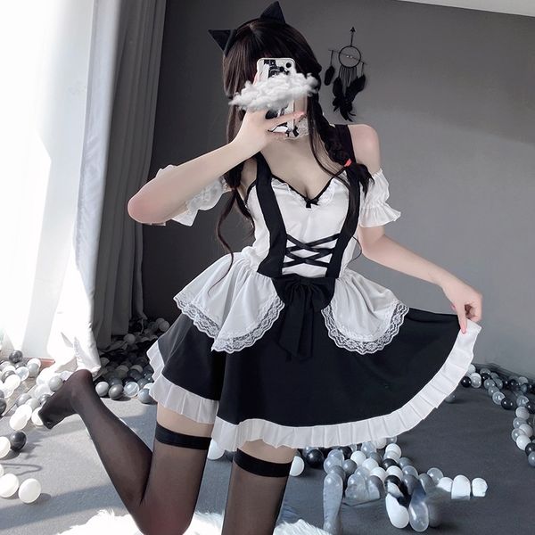 set plus size maid uniform lingerie passion flirting bed temptation suit schoolgirl costume anime panties 230406, Red;black
set plus size maid uniform lingerie passion flirting bed temptation suit schoolgirl costume anime panties 230406, Red;black