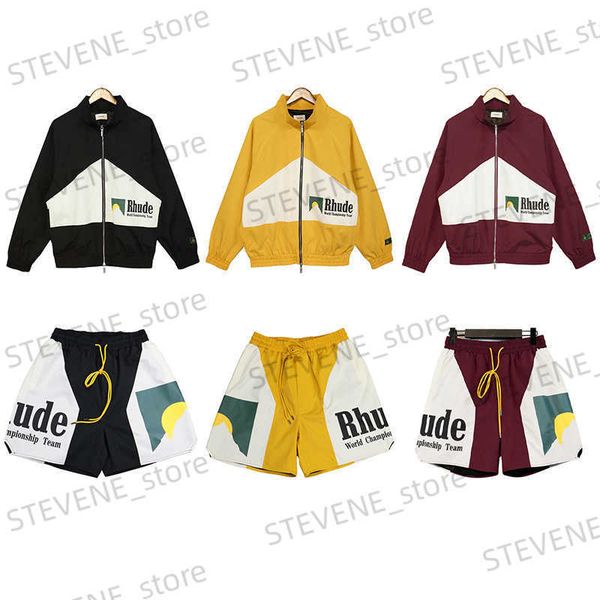 men's tracksuits simple and fashionable sports contrast color casual rhude coat shorts suit street trendy zipper t230406, Gray
men's tracksuits simple and fashionable sports contrast color casual rhude coat shorts suit street trendy zipper t230406, Gray