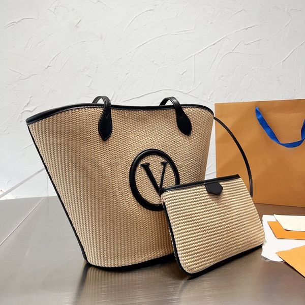 two colors designer beach bags classic style 2023 fashion summer vacation handbags women's pure knitting woven bags straw shopping bags
two colors designer beach bags classic style 2023 fashion summer vacation handbags women's pure knitting woven bags straw shopping bags
