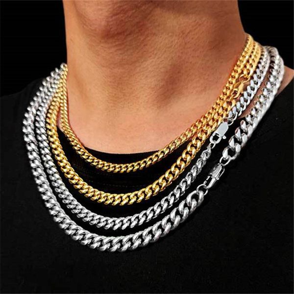 4-8mm hiphop necklace designer jewelry cuban chain for man stainless steel silver gold chains necklace south american mens necklaces woman c
4-8mm hiphop necklace designer jewelry cuban chain for man stainless steel silver gold chains necklace south american mens necklaces woman c
