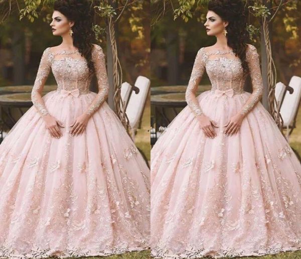 arabic ball gown pink quinceanera dresses boat neck long sleeve lace sheer neck 2019 vintage sweet 16 girls debutantes prom gown c8094156, Blue;red
arabic ball gown pink quinceanera dresses boat neck long sleeve lace sheer neck 2019 vintage sweet 16 girls debutantes prom gown c8094156, Blue;red