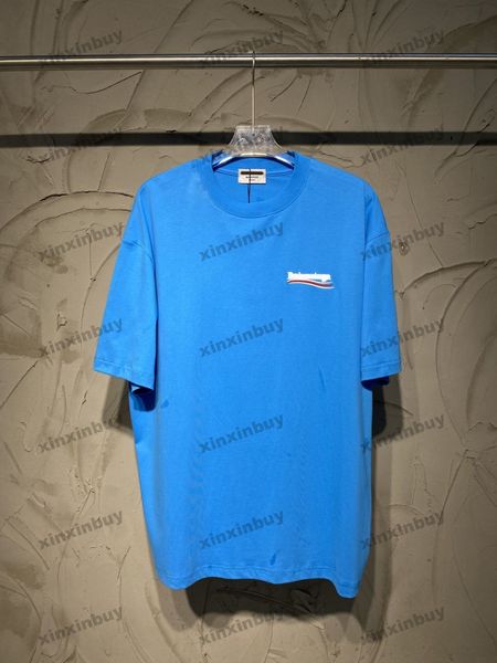 xinxinbuy men designer tee t shirt 23ss paris letter embroidery short sleeve cotton women black red blue gray oversize xs-2xl, Black;brown
xinxinbuy men designer tee t shirt 23ss paris letter embroidery short sleeve cotton women black red blue gray oversize xs-2xl, Black;brown