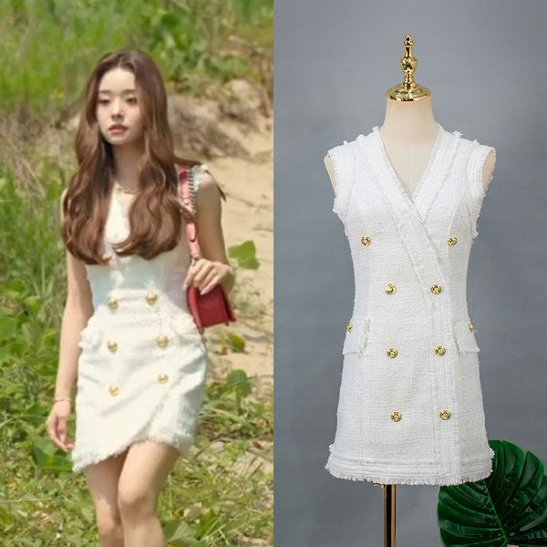 casual dresses women elegant korean fashion doublebreasted mini dress female vneck sleeveless party high waist a line dresses vestidos 23040, Black;gray
casual dresses women elegant korean fashion doublebreasted mini dress female vneck sleeveless party high waist a line dresses vestidos 23040, Black;gray