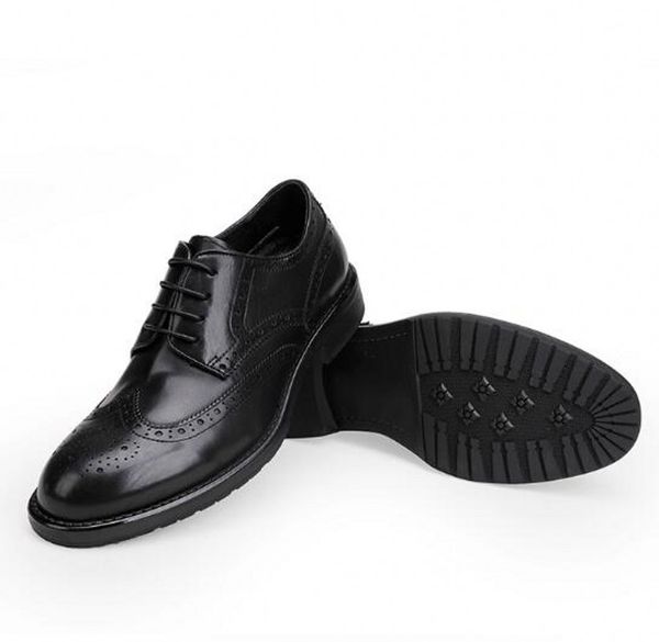 fashion men genuine leather formal business shoes brogue carved derby shoes mens wedding shoe, Black
fashion men genuine leather formal business shoes brogue carved derby shoes mens wedding shoe, Black