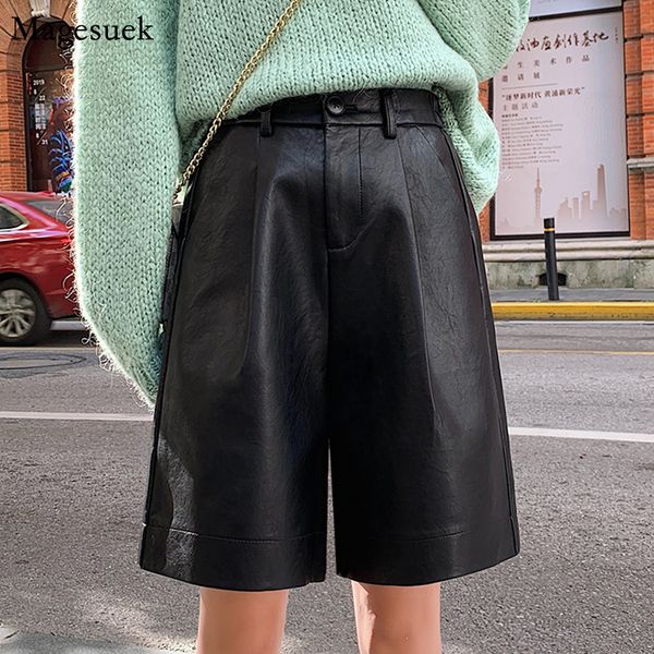 women's shorts pu leather casual high street bicycle shorts solid high waist shorts women's pocket zipper loose women's short, White;black
women's shorts pu leather casual high street bicycle shorts solid high waist shorts women's pocket zipper loose women's short, White;black