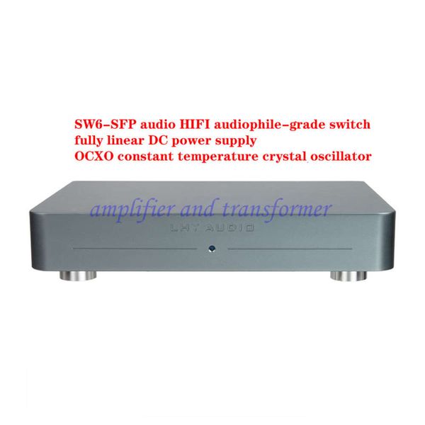 Image of 1000Mbps audio HIFI audiophile switch SW6-SFP, full linear DC power supply, OCXO constant temperature crystal oscillator