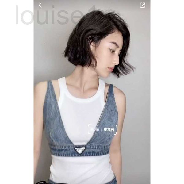 women's tanks & camis designer 23 early spring new fashion simple triangle wash old personalized versatile denim tank w1uq, White
women's tanks & camis designer 23 early spring new fashion simple triangle wash old personalized versatile denim tank w1uq, White