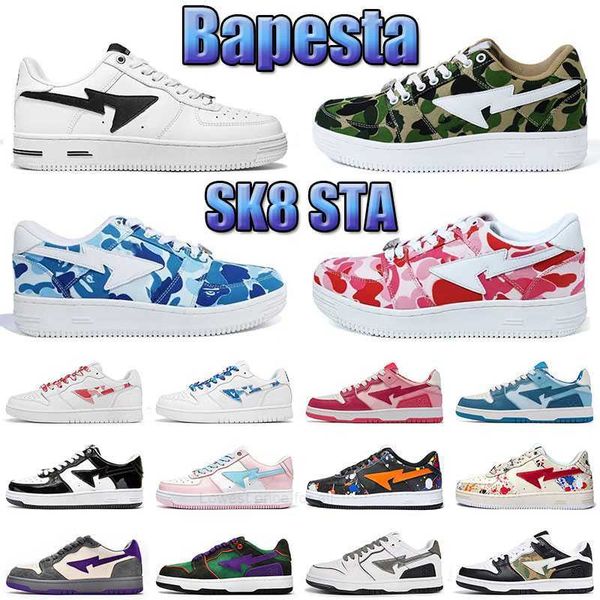bapestas baped mens casual shoes bapesta sk8 sta designer camo black white green red orange camouflage men women trainers off sports sneaker
bapestas baped mens casual shoes bapesta sk8 sta designer camo black white green red orange camouflage men women trainers off sports sneaker
