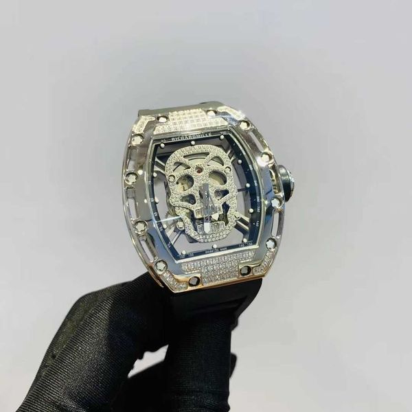 watches ghost richa milles luxury mens automatic mechanical with hollow out diamonds and bright color skull head unique fashionable personal, Slivery;black
watches ghost richa milles luxury mens automatic mechanical with hollow out diamonds and bright color skull head unique fashionable personal, Slivery;black