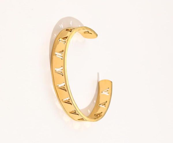 new style bracelets women bangle luxury designer letter jewelry 18k gold plated stainless steel wedding lovers gift bangles wholes4030498, Black
new style bracelets women bangle luxury designer letter jewelry 18k gold plated stainless steel wedding lovers gift bangles wholes4030498, Black