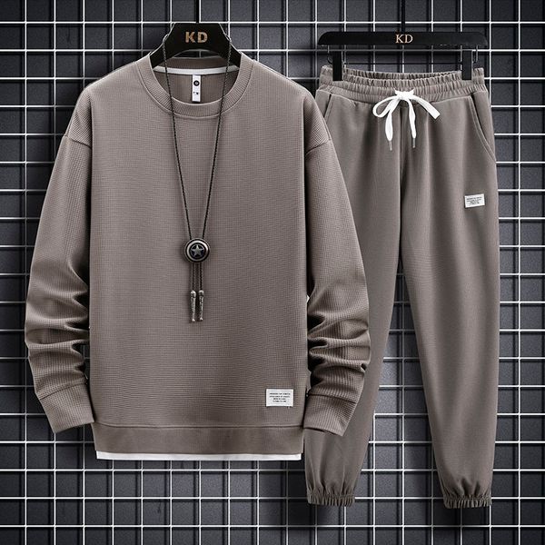 men's tracksuits athletic clothing men's 2-piece hip-hop clothing men's set waffle pattern casual sportswear 230406, Gray
men's tracksuits athletic clothing men's 2-piece hip-hop clothing men's set waffle pattern casual sportswear 230406, Gray