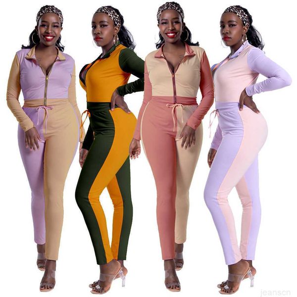 women tracksuits sport suits designers clothes 2023 two-piece casual long sleeve sports fashion splicing contrast pants set, Gray
women tracksuits sport suits designers clothes 2023 two-piece casual long sleeve sports fashion splicing contrast pants set, Gray