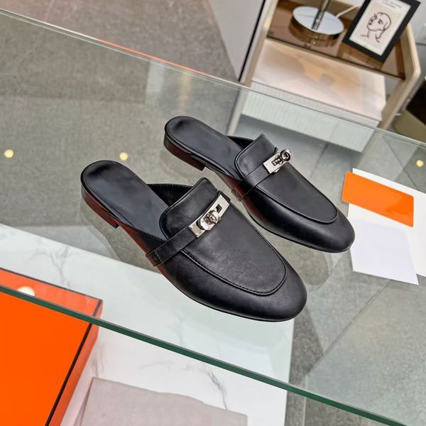 casual shoes designer slipper women muller shoe summer leather flats fashion metal buckle slide white black classic loafer with box
casual shoes designer slipper women muller shoe summer leather flats fashion metal buckle slide white black classic loafer with box