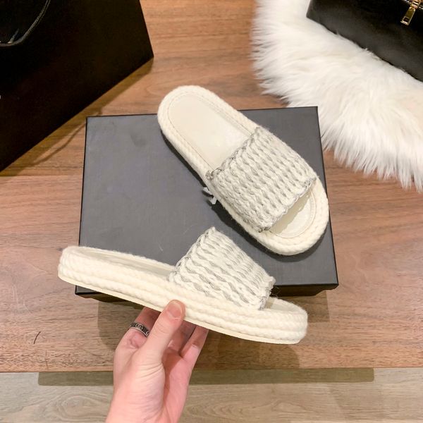 most popular luxury mules women braided knit slippers designer outdoors beach casual shoe size 35-40, Black
most popular luxury mules women braided knit slippers designer outdoors beach casual shoe size 35-40, Black