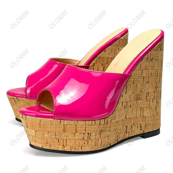 olomm customize color women platform slingback sandals wedges heels open toe shiny black blue dress shoes women us size 5-20
olomm customize color women platform slingback sandals wedges heels open toe shiny black blue dress shoes women us size 5-20