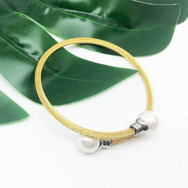 bangle stainless steel wire rope bracelet with three color pearl woven hemp opening for both men and women xynz 9m68, Black
bangle stainless steel wire rope bracelet with three color pearl woven hemp opening for both men and women xynz 9m68, Black