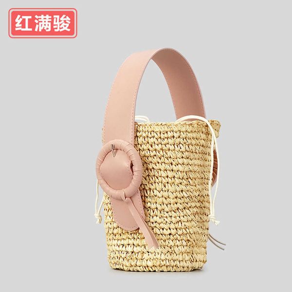 spring and summer handmade woven bucket bag for women insen series beach vacation grass woven bag with small design drawstring handheld bag
spring and summer handmade woven bucket bag for women insen series beach vacation grass woven bag with small design drawstring handheld bag