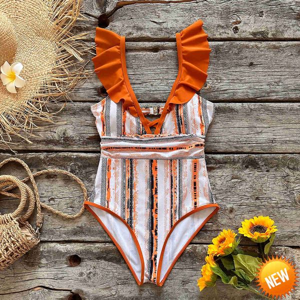 2023 ruffle one piece swimwear women patchwork v neck swimsuit tummy control bathing suit summer monokini female
2023 ruffle one piece swimwear women patchwork v neck swimsuit tummy control bathing suit summer monokini female