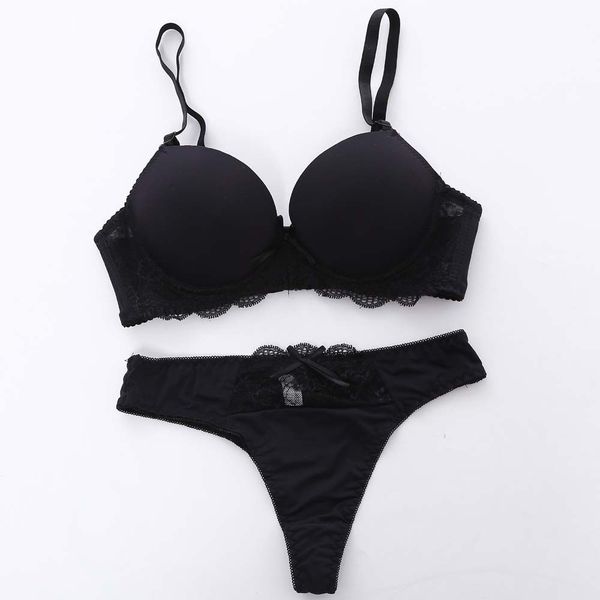 women underwear solid vs bra thong sets lingerie suit lace bra and panties female push up bra set plus size, Red;black
women underwear solid vs bra thong sets lingerie suit lace bra and panties female push up bra set plus size, Red;black