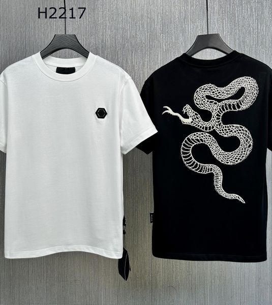 23ss new t-shirt over size men designer pp skull diamond t shirt short sleeve dollar brown bear brand tee o-neck skulls tshirt tees pp2217, White;black
23ss new t-shirt over size men designer pp skull diamond t shirt short sleeve dollar brown bear brand tee o-neck skulls tshirt tees pp2217, White;black