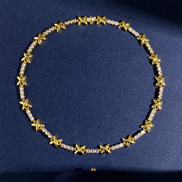 fashion designer chaumet chokers x shape aaa zricon 18k gold color plated cross bijoux short chain necklace for women dj1938 230404, Golden;silver
fashion designer chaumet chokers x shape aaa zricon 18k gold color plated cross bijoux short chain necklace for women dj1938 230404, Golden;silver