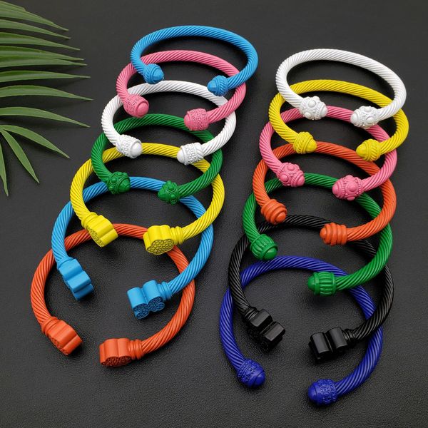 bangle fashion colorful enamel bangle bracelet cable wire bracelet for female designer brand jewelry, Black
bangle fashion colorful enamel bangle bracelet cable wire bracelet for female designer brand jewelry, Black