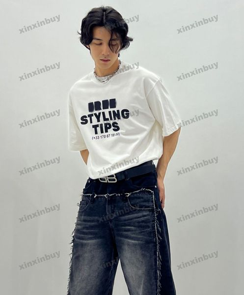 xinxinbuy men designer tee t shirt 23ss paris styling tips letter print short sleeve cotton women black white blue gray xs-xl, Black;brown
xinxinbuy men designer tee t shirt 23ss paris styling tips letter print short sleeve cotton women black white blue gray xs-xl, Black;brown