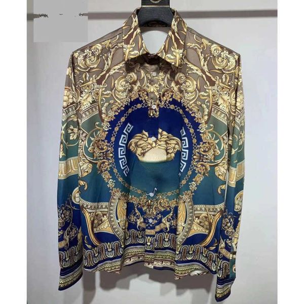 american silk shirt medusa printed long sleeve polo shirts men women hip hop sweatshirt designer tshirt luxury cardigan jacket, White;black
american silk shirt medusa printed long sleeve polo shirts men women hip hop sweatshirt designer tshirt luxury cardigan jacket, White;black